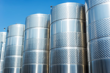 vine tanks in industry factory