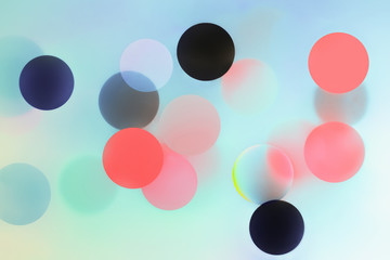Abstract Trendy Background With Colorful Balls And Bokeh - 310987990