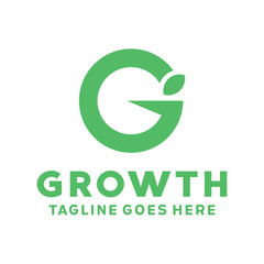 Letter G For Growth Logo Design Company And Business
