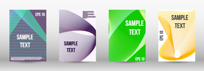 Geometric template with lines 