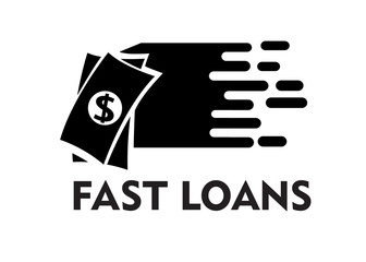 fast loans logo design concept