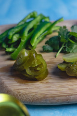 Jalpenos in close up