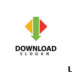 Download logo template design vector, illustration icon