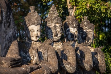 Fototapeta na wymiar Statues in Thailand, beliefs about heaven and hell