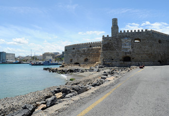 Nord de la forteresse de Koulès à Héraklion en Crète