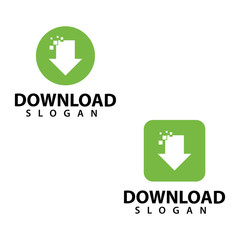 Download logo template design vector, illustration icon