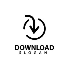 Download logo template design vector, illustration icon