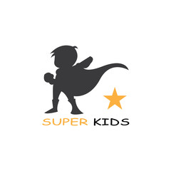 Fototapeta premium KIDS LOGO CONCEPT VECTOR TEMPLATE