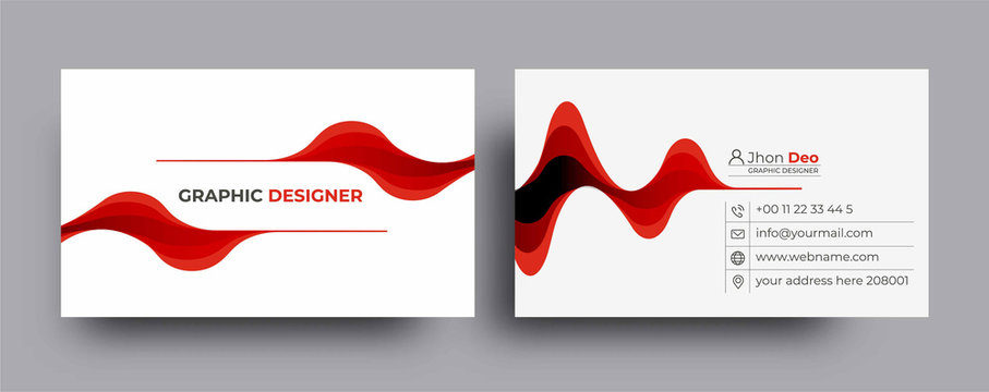 Modern Business Card - Creative and Clean Business Card Template.