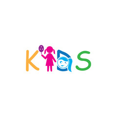 KIDS LOGO CONCEPT VECTOR TEMPLATE