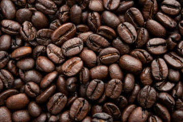 Coffee beans. No edit real photo.