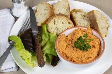 American fillet prepared in a dish