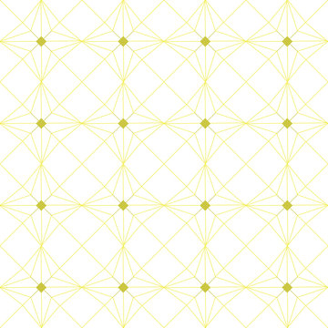 Pattern con rombi dorati isolati su sfondo bianco