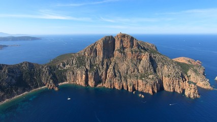 La tour de Capo Rosso en Corse