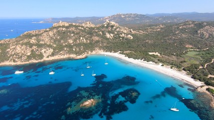 Obraz premium La plage de Roccapina en Corse