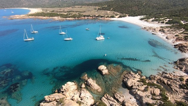 La plage d'Argent, Tizzano en Corse