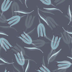 Tulips seamless pattern.