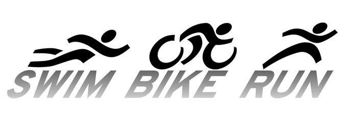 Triathlon Sport Symbol, Arc Style