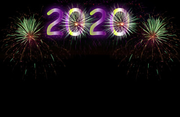 Fototapeta premium New years eve 2020.