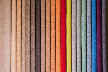 Abstract volumetric background textile multicolored stripes of furniture upholstery patterns. Home...