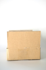 Open cardboard box