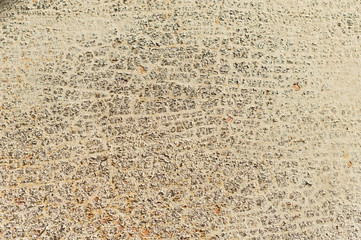 Beige Texture of painted metal surface with cracked paint. Finely detailed background