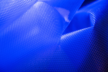 Naklejka premium Plastic in blue color. Environmental protection. Utilization of wastes.