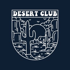 simple logo badge nature design, for t-shirt prints, patches, emblems, posters, badges and labels and other uses