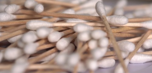 Biodegradable bamboo cotton buds. Zero waste, eco friendly products. Stop Plastic Pollution
