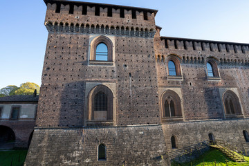 Milan, the castle in November