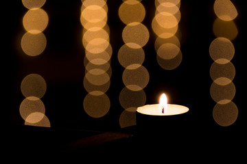 Fototapeta na wymiar candles in the church