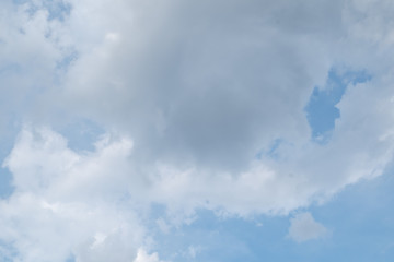 Beautiful white clouds and blue sky high definition skyscraper with grunge texture for background Abstract,nature art style,soft and blur focus.
