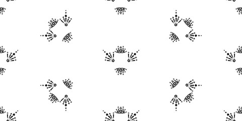Ikat pattern etnic indian ornamental black and white illustration. Navajo motif texture ornate design for surface print. Black and white background