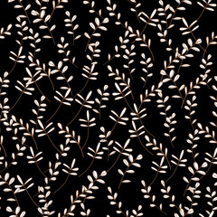 tropical hawaiian outline. Leaf plant botanical floral foliage. 