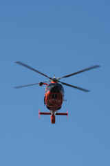 Fototapeta na wymiar U.S. coast guard helicopter