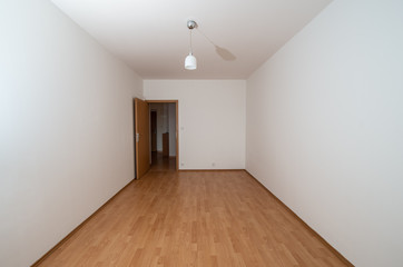 empty room with wooden floor