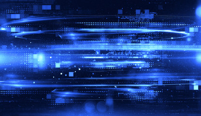 Abstract tech background. Floating Numbers HUD Background. Matrix particles grid virtual reality. Smart build. Grid core. Hardware quantum form. Future technology