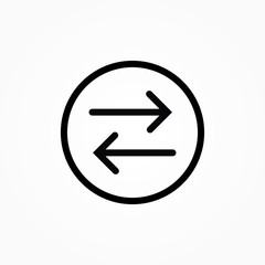 Login icon, logout icon, sign in icon vector template