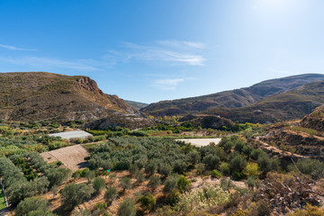 Mountainous landscape near Ugijar (Spain)