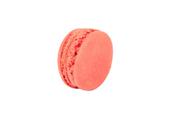 Pink macaroon isolated