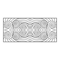 Black and white hypnotic seamless pattern background. Vector illustration