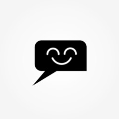 Message, Smile speech bubble and Communication line icons.