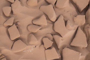 Close up of background texture of desert sand dunes. High resolution