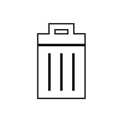 trash can vector icon illustration for website and design use