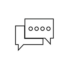 Fototapeta premium chat bubble vector icon illustration for website and design use