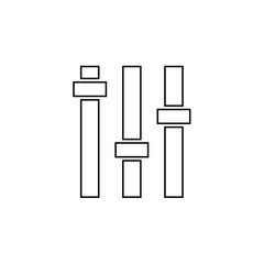 equalizer settings adjustment icon vector illustration for website and design icon