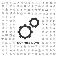 gear icon vector illustration for website and design icon