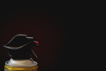 insecticide injection on the dark background