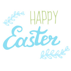 Hand written Happy Easter.