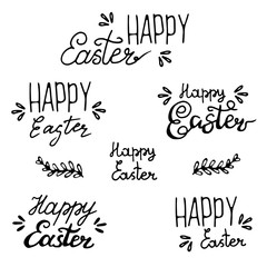 Hand written Happy Easter.